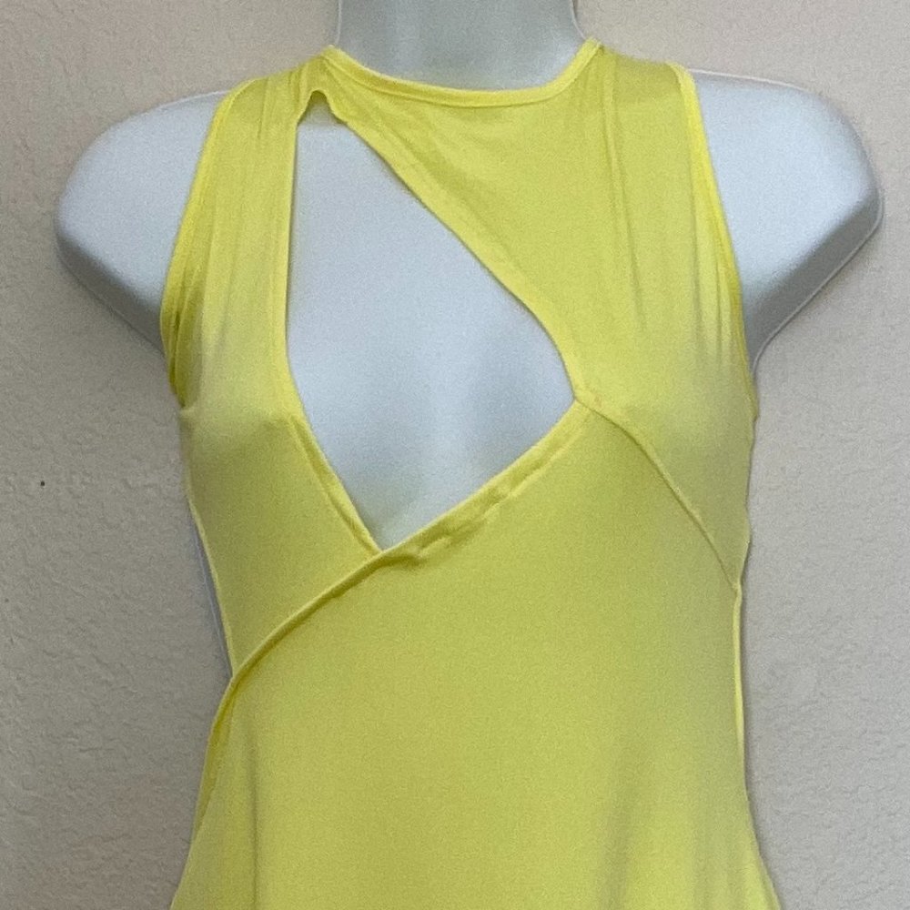 Yellow Cut Out Dress